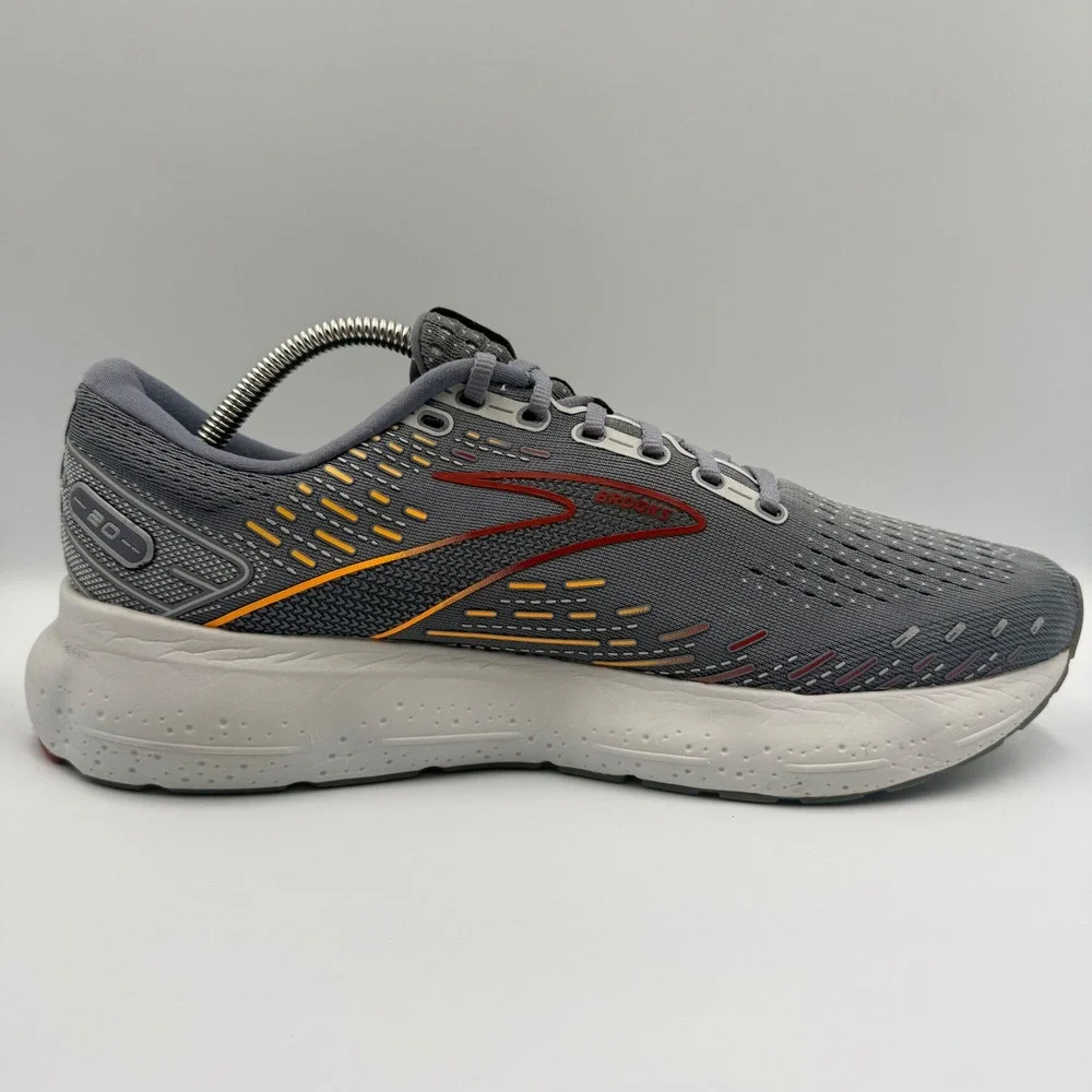 Brooks Glycerin 20 Grey White Men's Size 11 Running Shoes Sneakers 1103821D034
